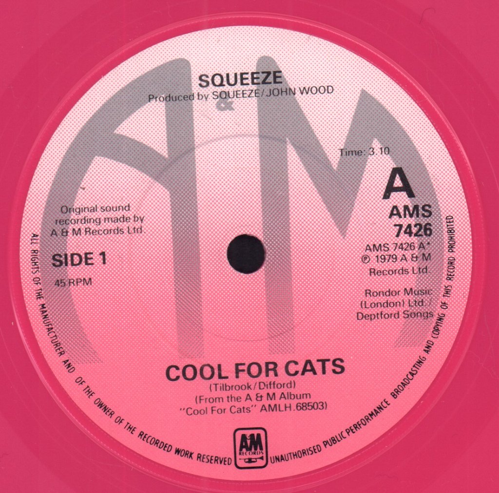 Squeeze - Cool For Cats - 7 Inch