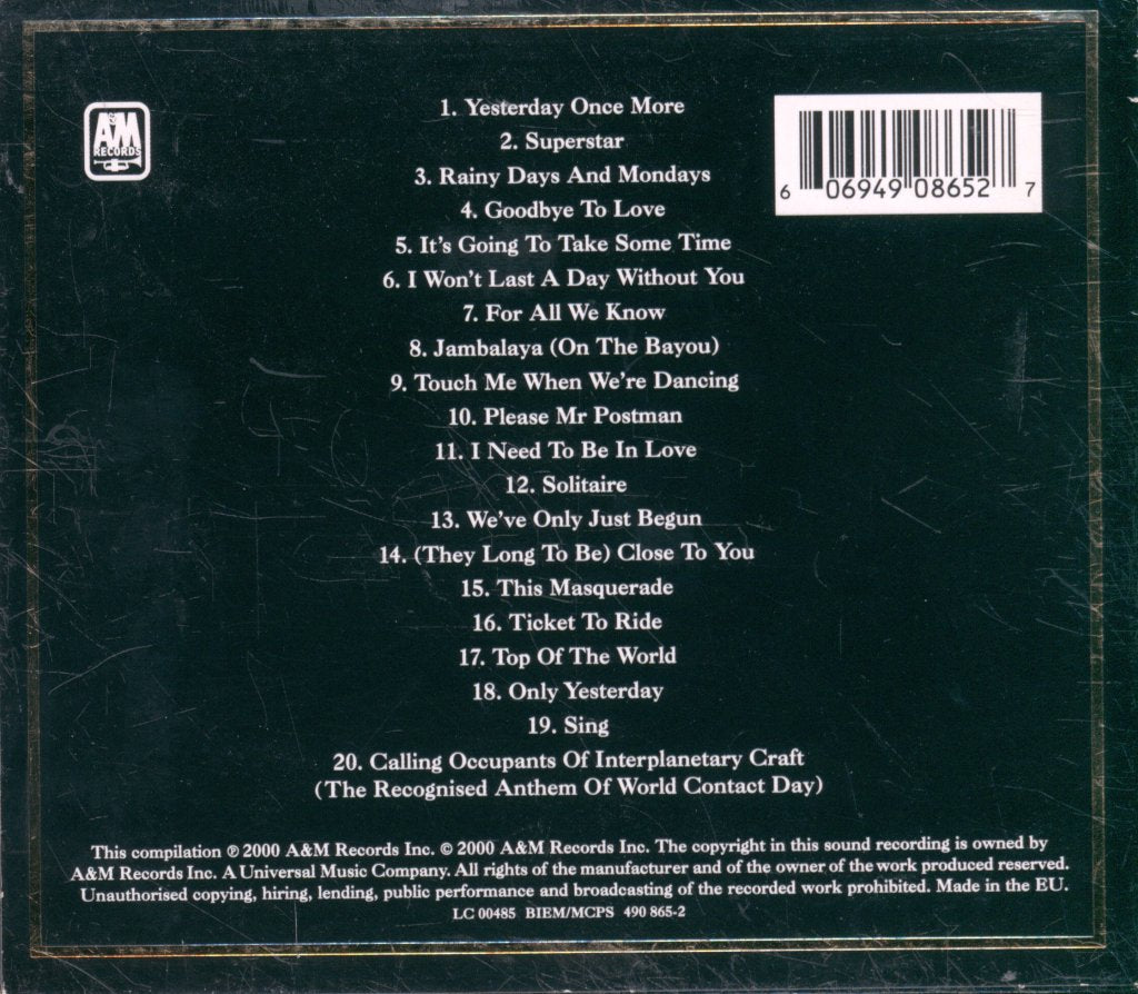 Carpenters - Carpenters Gold (Greatest Hits) - Cd