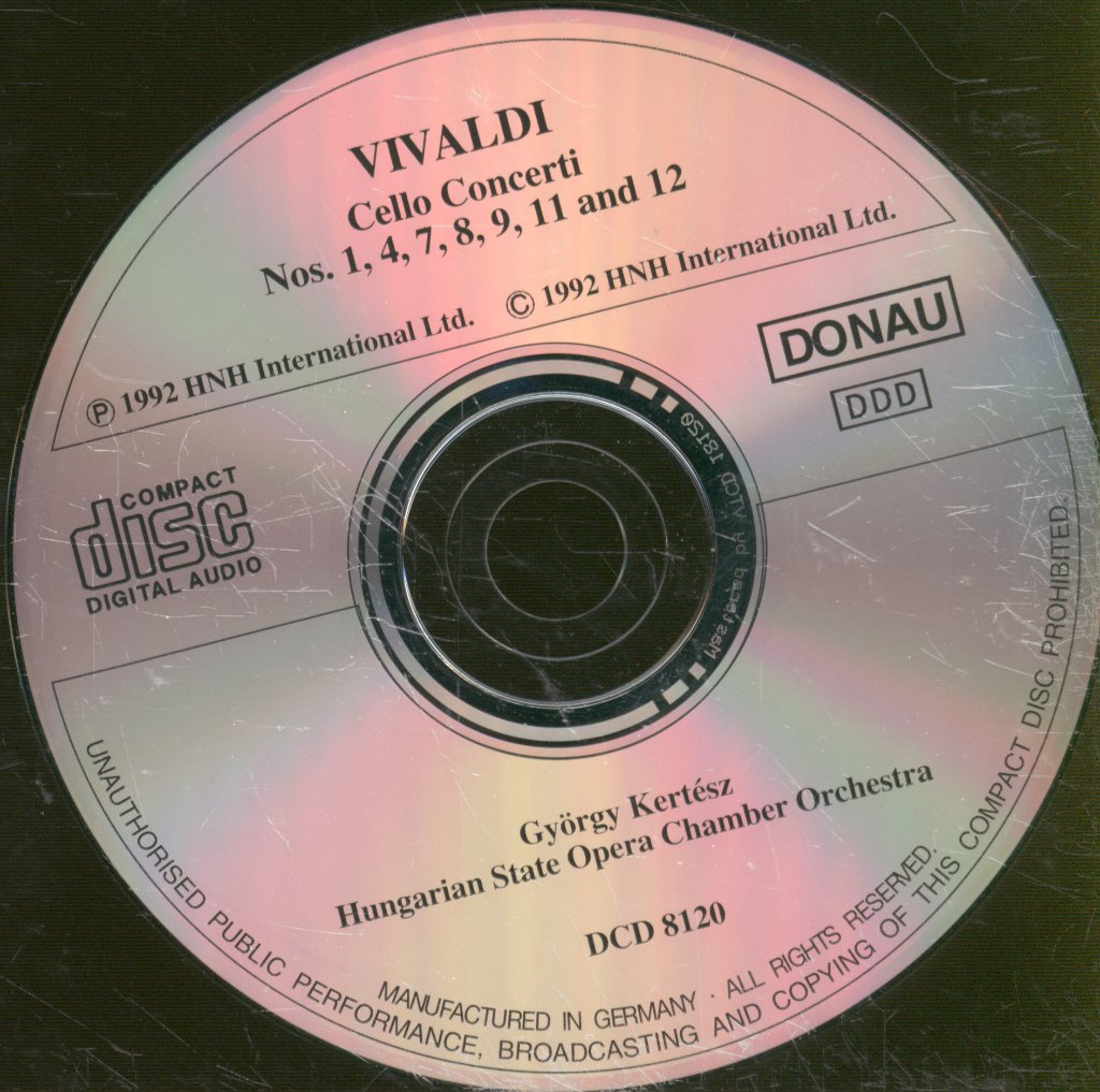 Hungarian State Opera Chamber Orchestra - Vivaldi Cello Concerti Nos. 1, 4, 7, 8, 9, 11 And 12 - Cd
