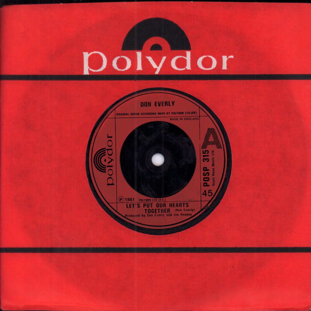 Don Everly - Let's Put Our Hearts Together - 7 Inch