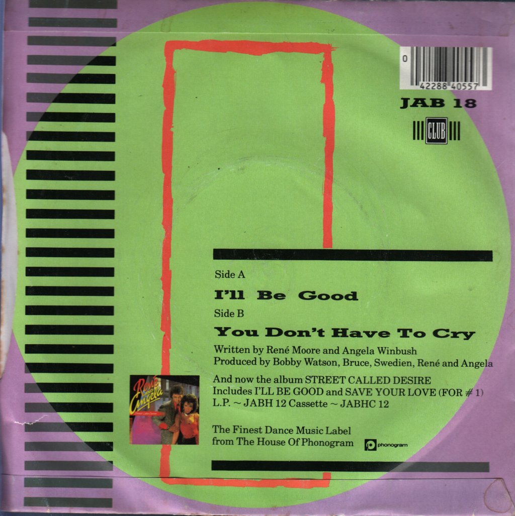 Rene And Angela - I'll Be Good - 7 Inch