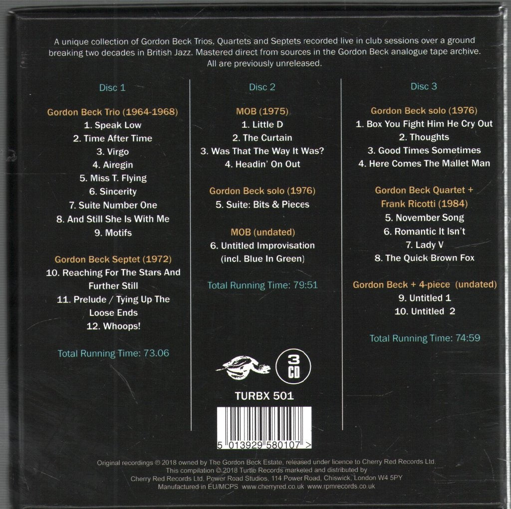 Gordon Beck - Jubilation! (Trios, Quartets And Septets In Session 1964-1984) - Cd Set