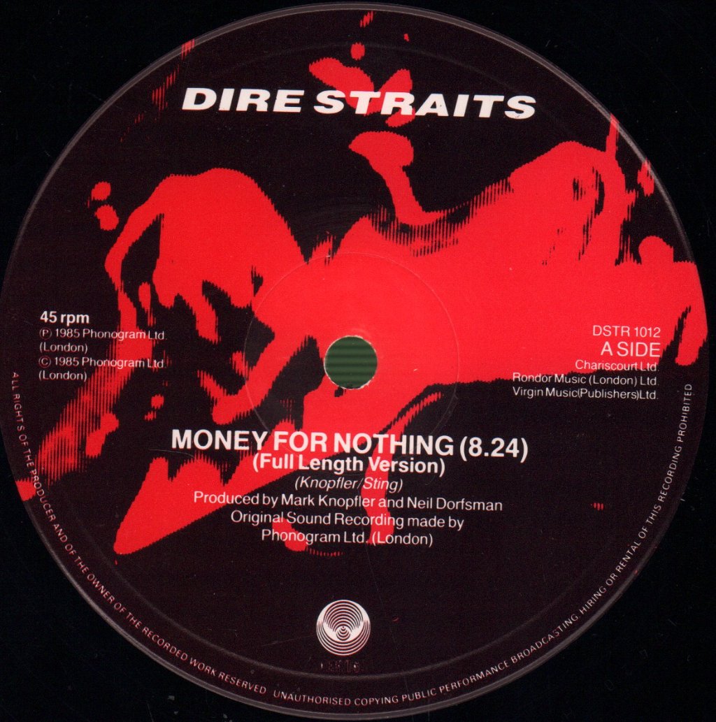 Dire Straits - Money For Nothing - 12 Inch