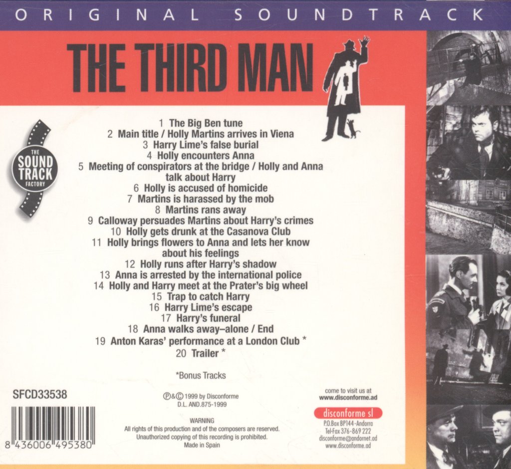 Anton Karas - Third Man - Cd