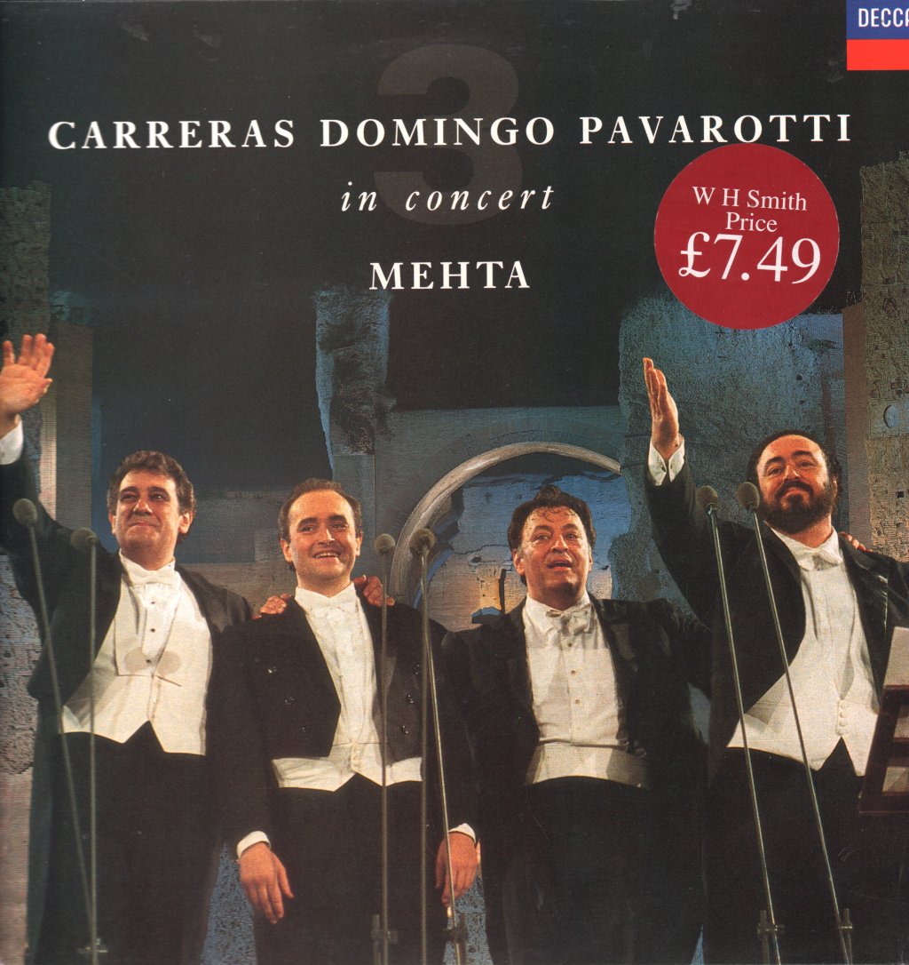 Carreras Domingo Pavarotti - In Concert - Lp