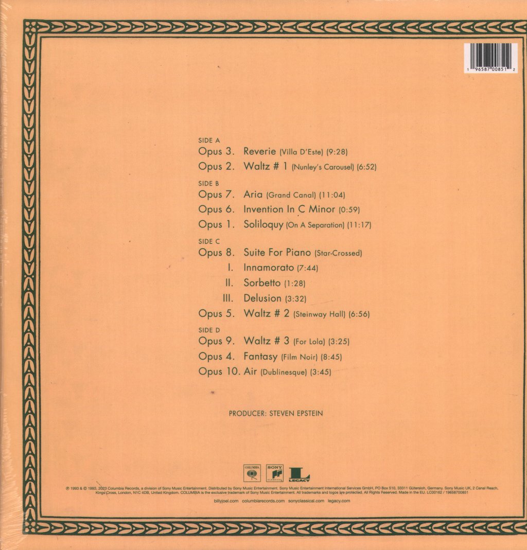 Billy Joel - Fantasies & Delusions - Double Lp