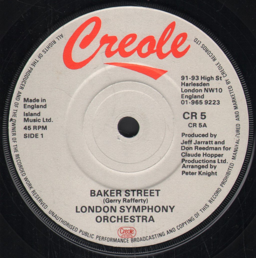 London Symphony Orchestra - Baker Street - 7 Inch