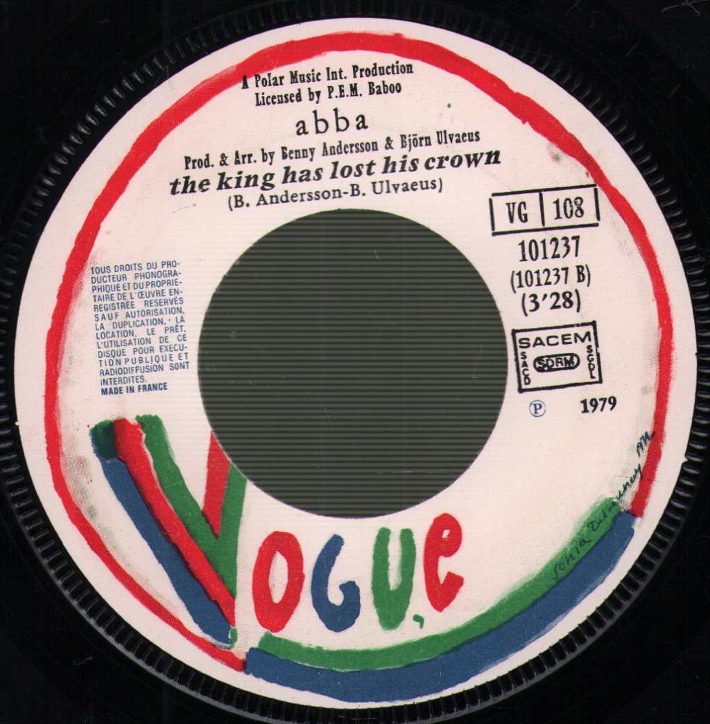 ABBA - Gimme! Gimme! Gimme! (A Man After Midnight) - 7 Inch