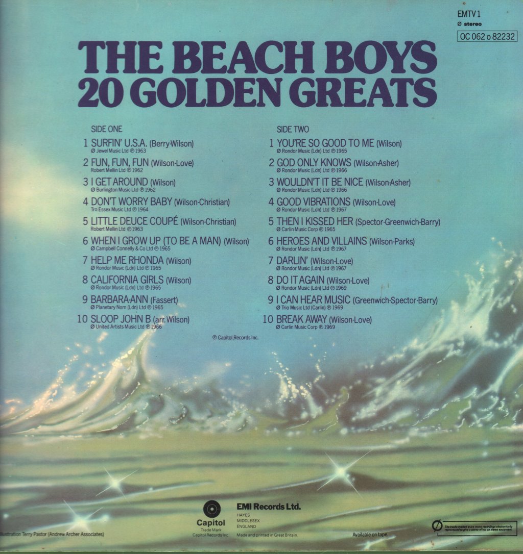 Beach Boys - 20 Golden Greats - Lp