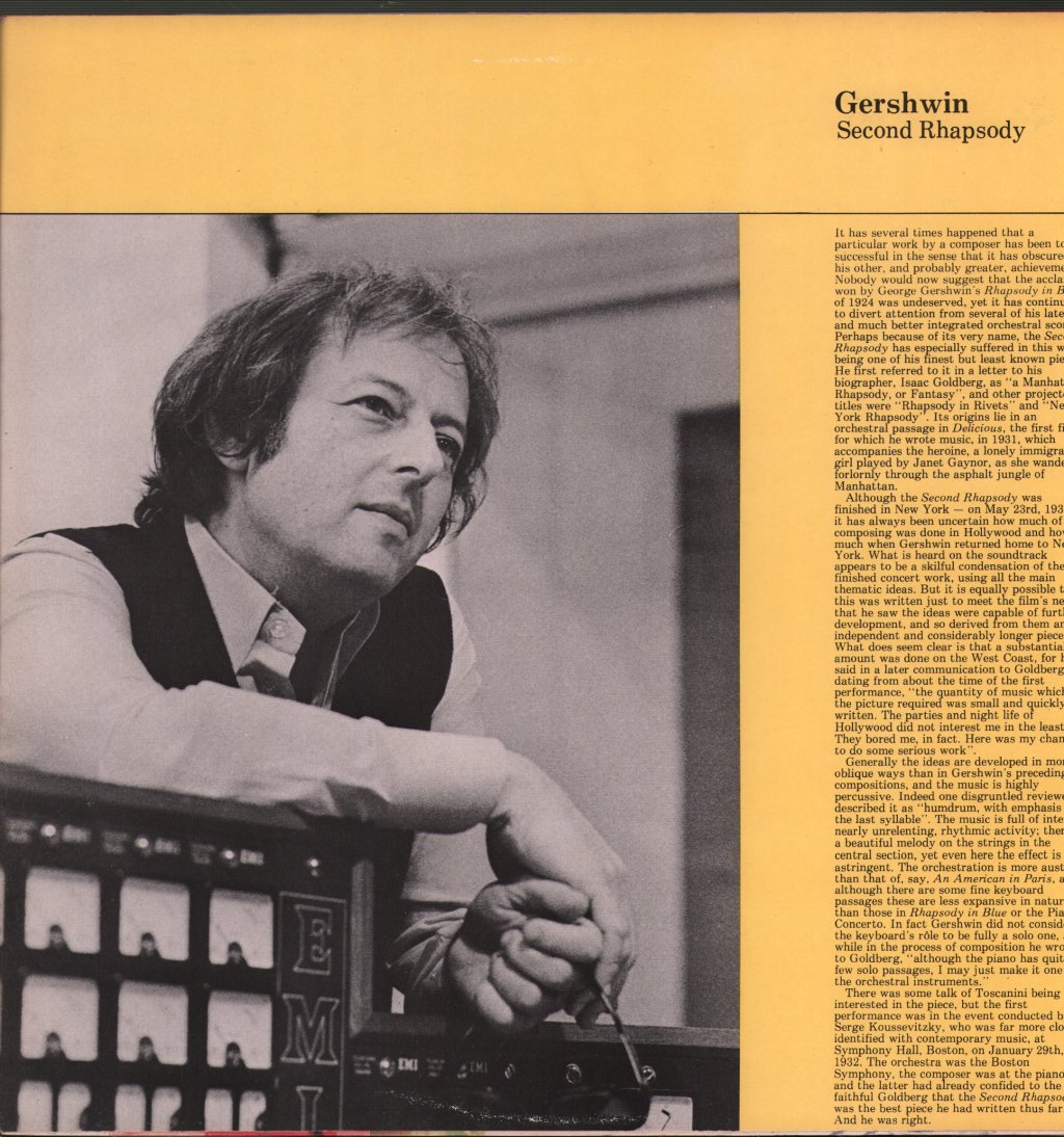 Andre Previn / London Symphony Orchestra - Previn Conducts Gershwin - Lp
