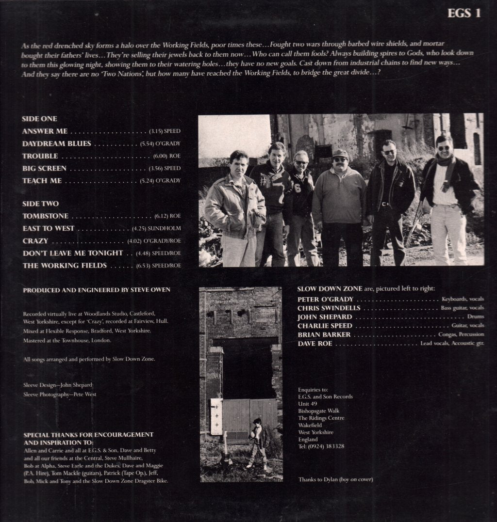 Slow Down Zone - Working Fields - Lp