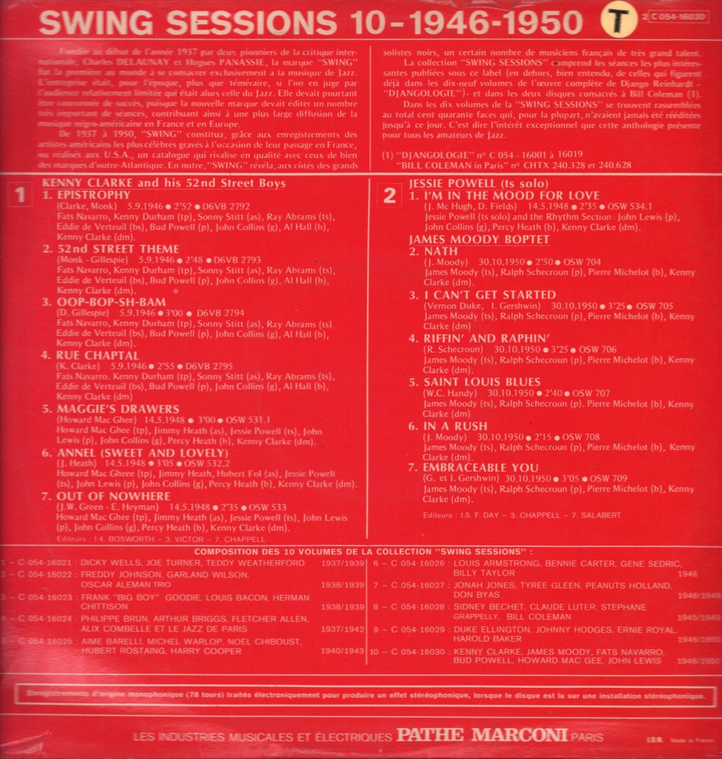 Various Artists - Swing Sessions 10 - 1946-1950 - Lp