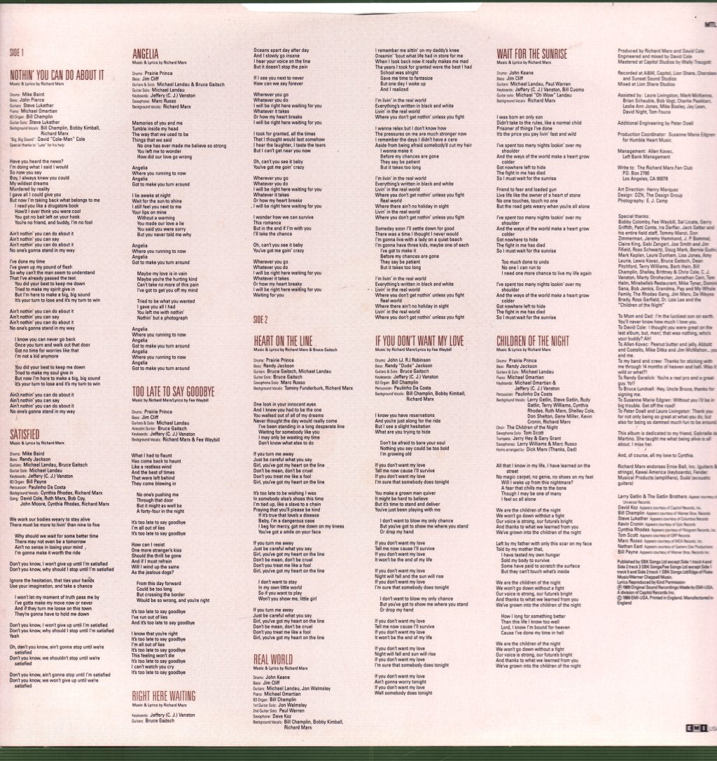 Richard Marx - Repeat Offender - Lp