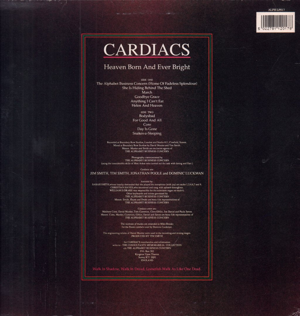 Cardiacs - Heaven Born And Ever Bright - Lp
