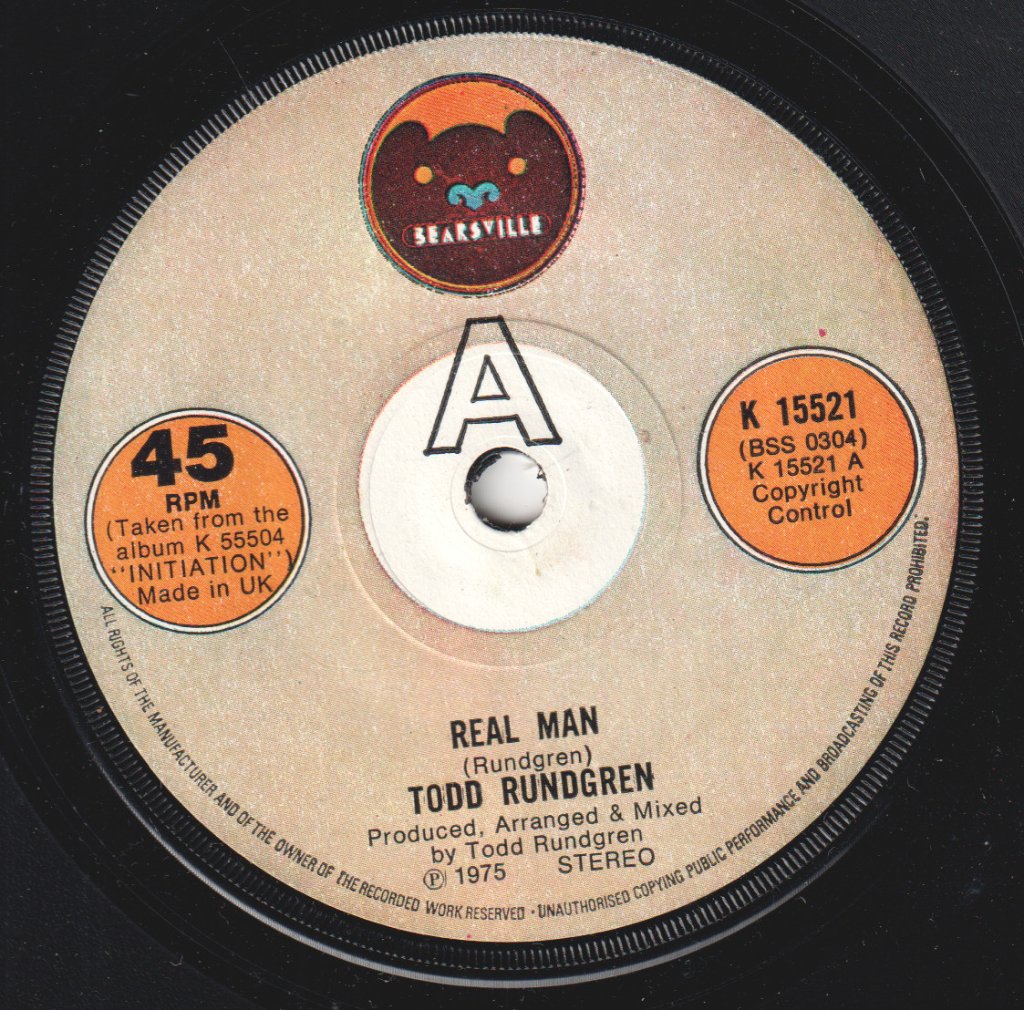 Todd Rundgren - Real Man - 7 Inch