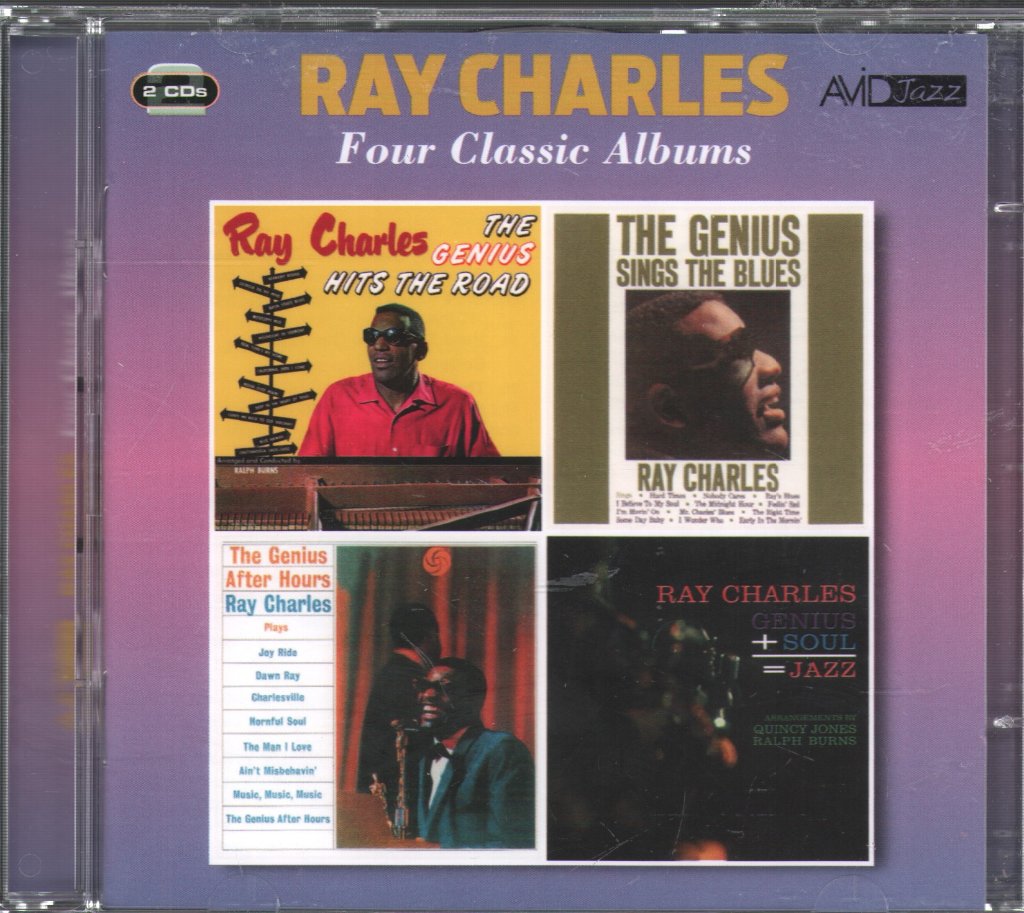 Ray Charles - Four Classic Albums (The Genius Hits the Road / the Genius Sings the Blues / the Genius After Hours / Genius Soul = Jazz) - Double Cd