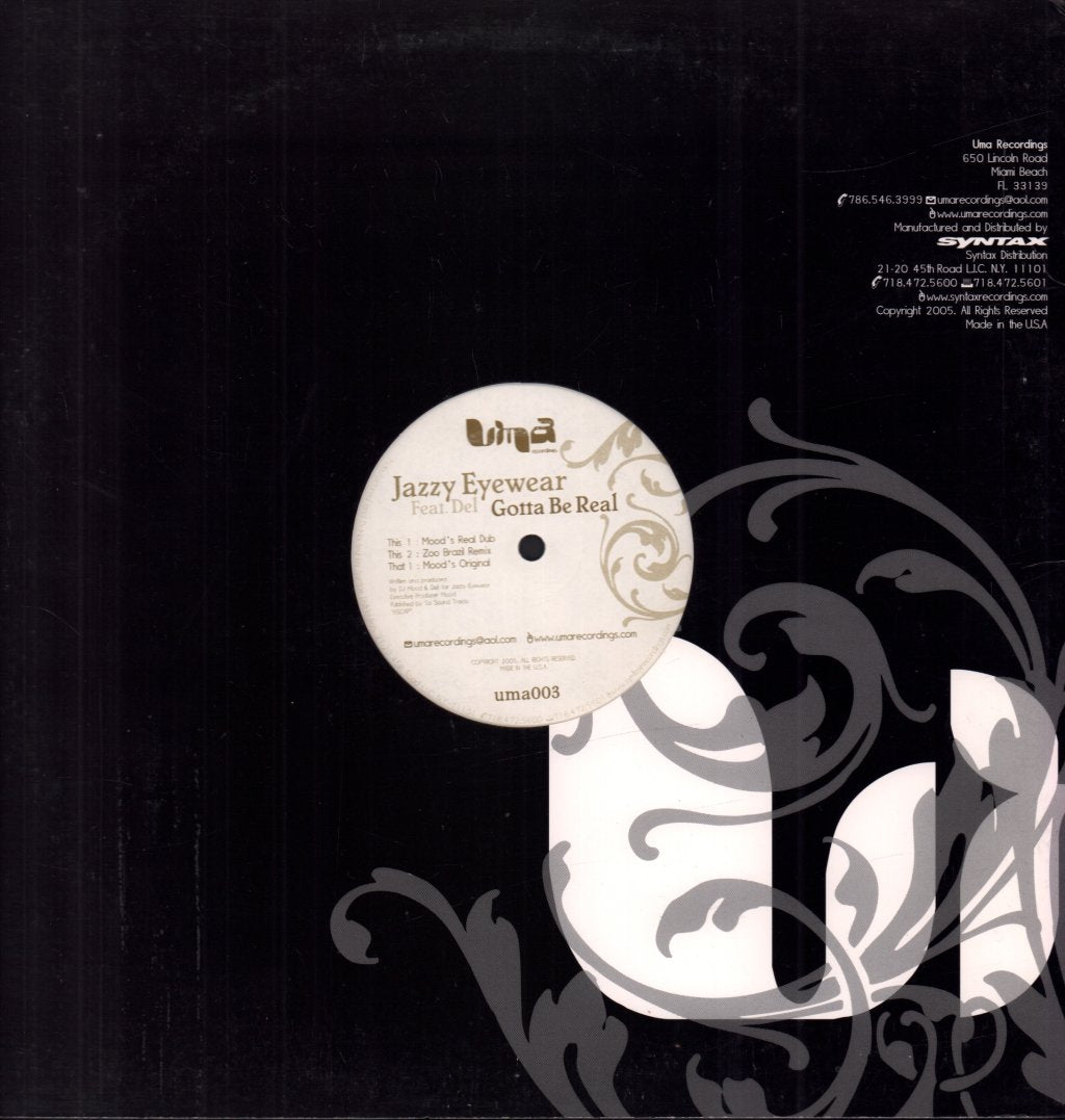 Jazzy Eyewear - Gotta Be Real - 12 Inch