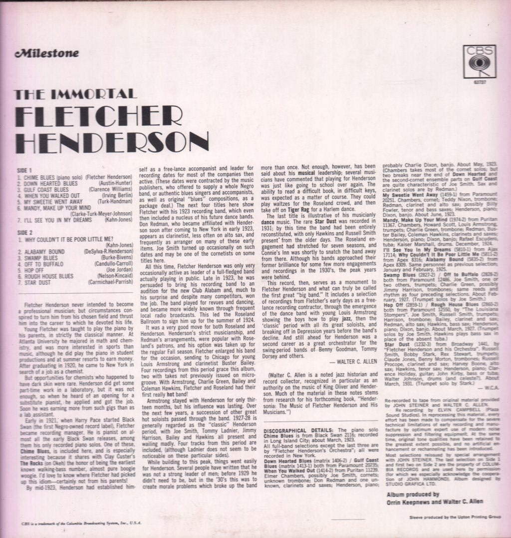Fletcher Henderson - Immortal - Lp