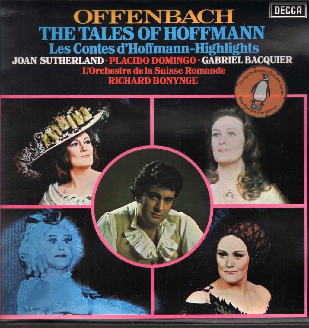 Joan Sutherland / Placido Domingo / Richard Bonynge / London Philharmonic - Offenbach - Tales Of Hoffmann / Les Contes D'Hoffmann - Highlights - Lp