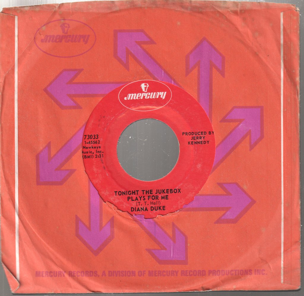 Diana Duke - Tonight The Jukebox Plays For Me - 7 Inch