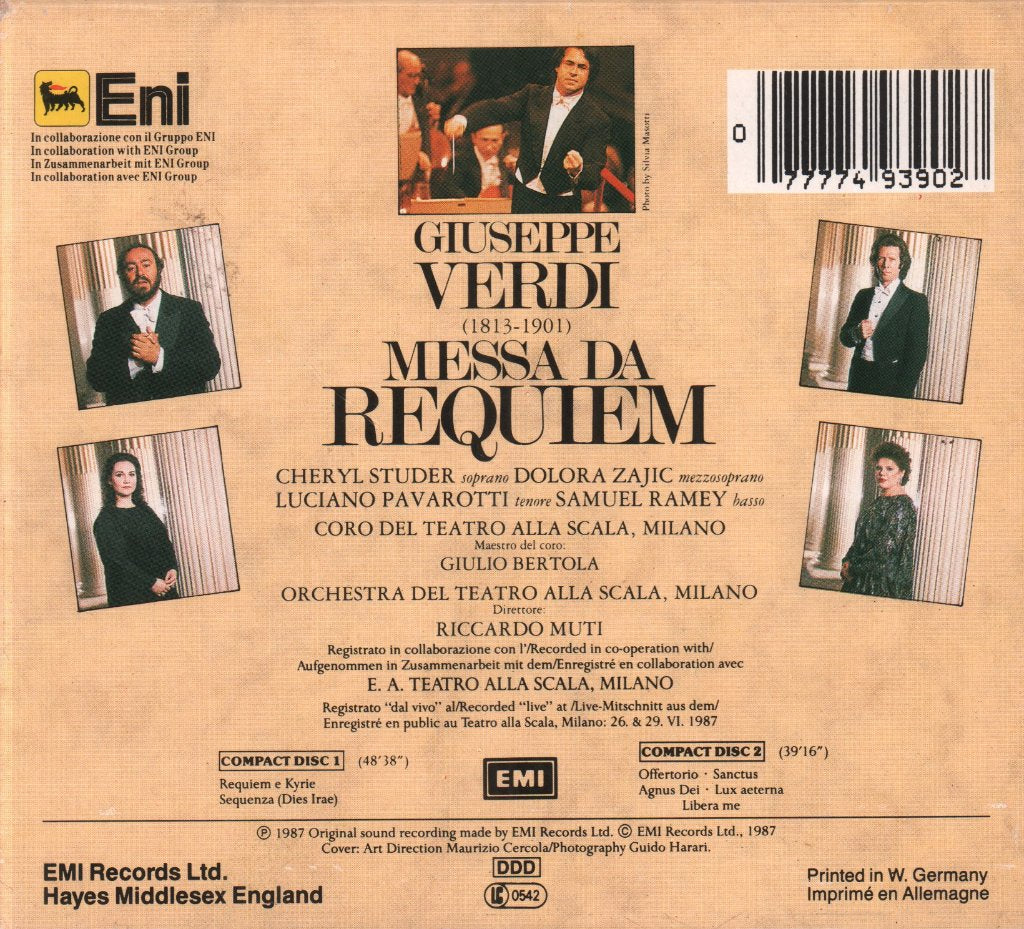 Giuseppe Verdi - Messa Da Requiem - Double Cd