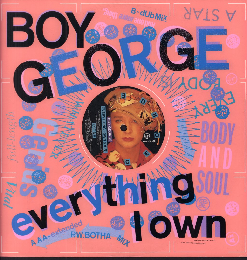 Boy George - Everything I Own - 12 Inch