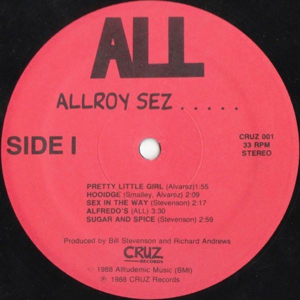 All - Allroy Sez ..... - Lp
