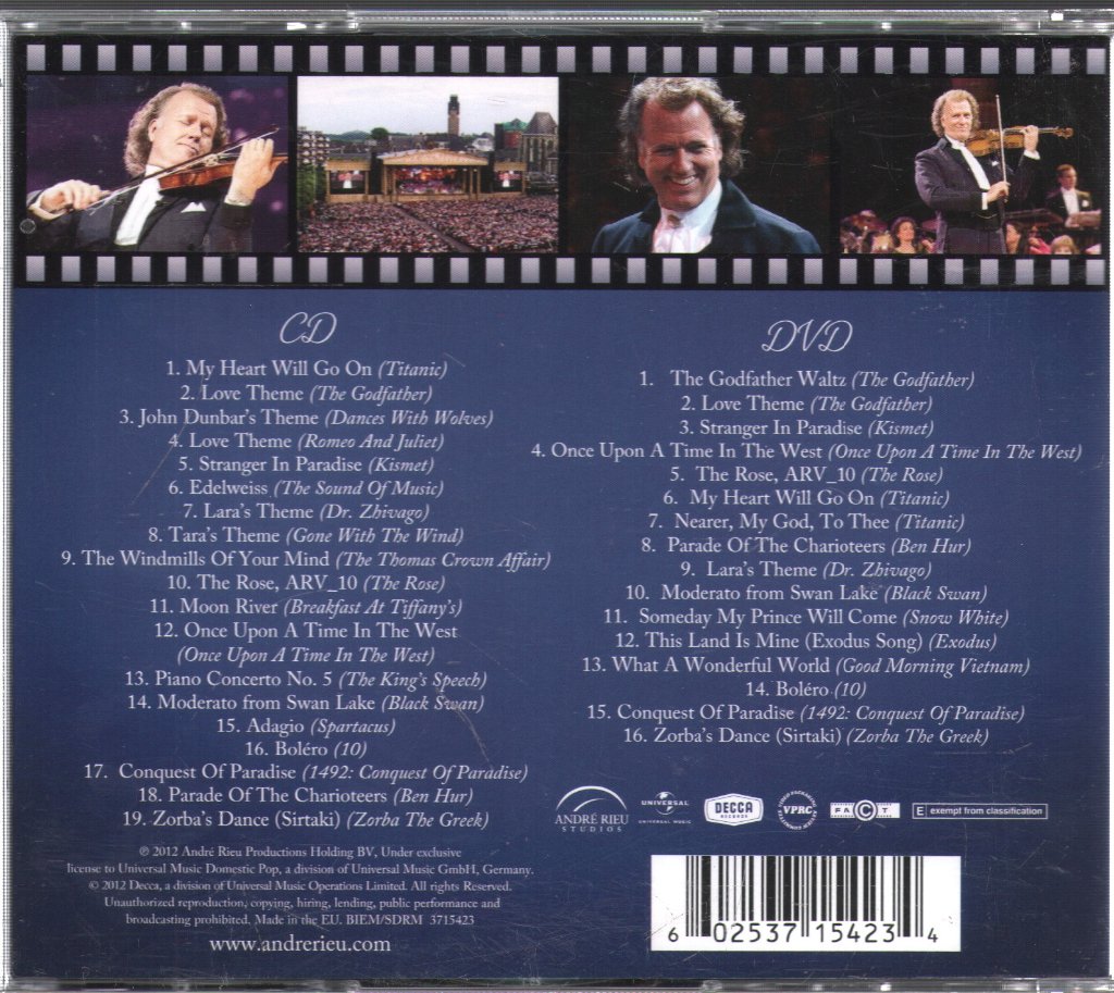 André Rieu And His Johann Strauß Orchestra - Magic Of The Movies - Cd/Dvd