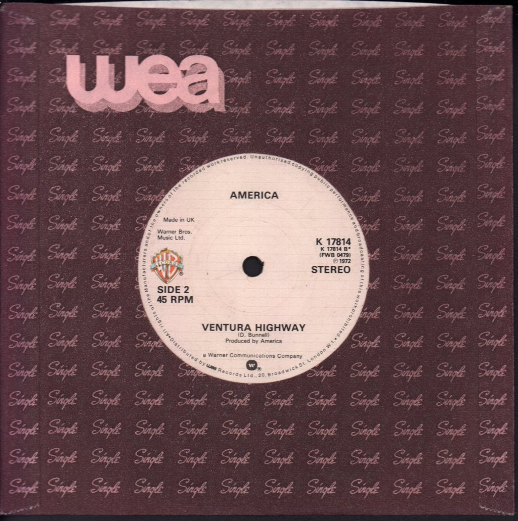 America - A Horse With No Name - 7 Inch