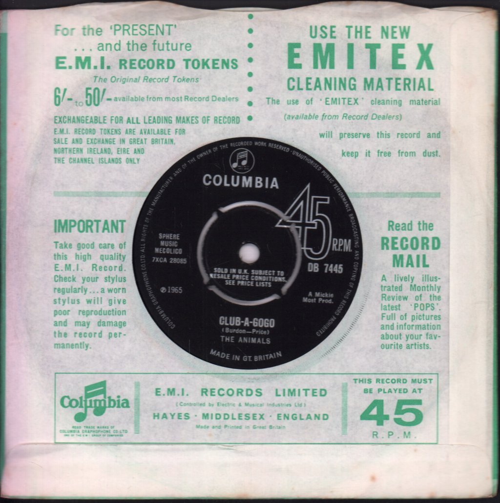 Animals - Don't Let Me Be Misunderstood - 7 Inch