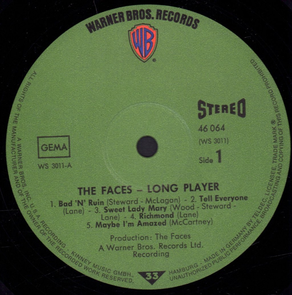 Faces - Long Player - Lp