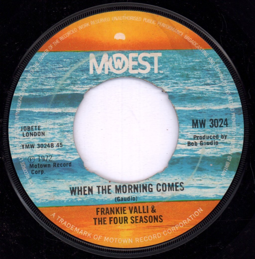 Frankie Valli And The Four Seasons - Night - 7 Inch