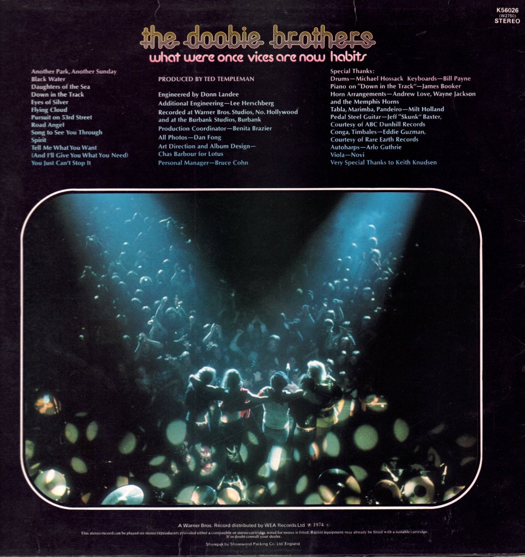 Doobie Brothers - What Were Once Vices Are Now Habits - Lp