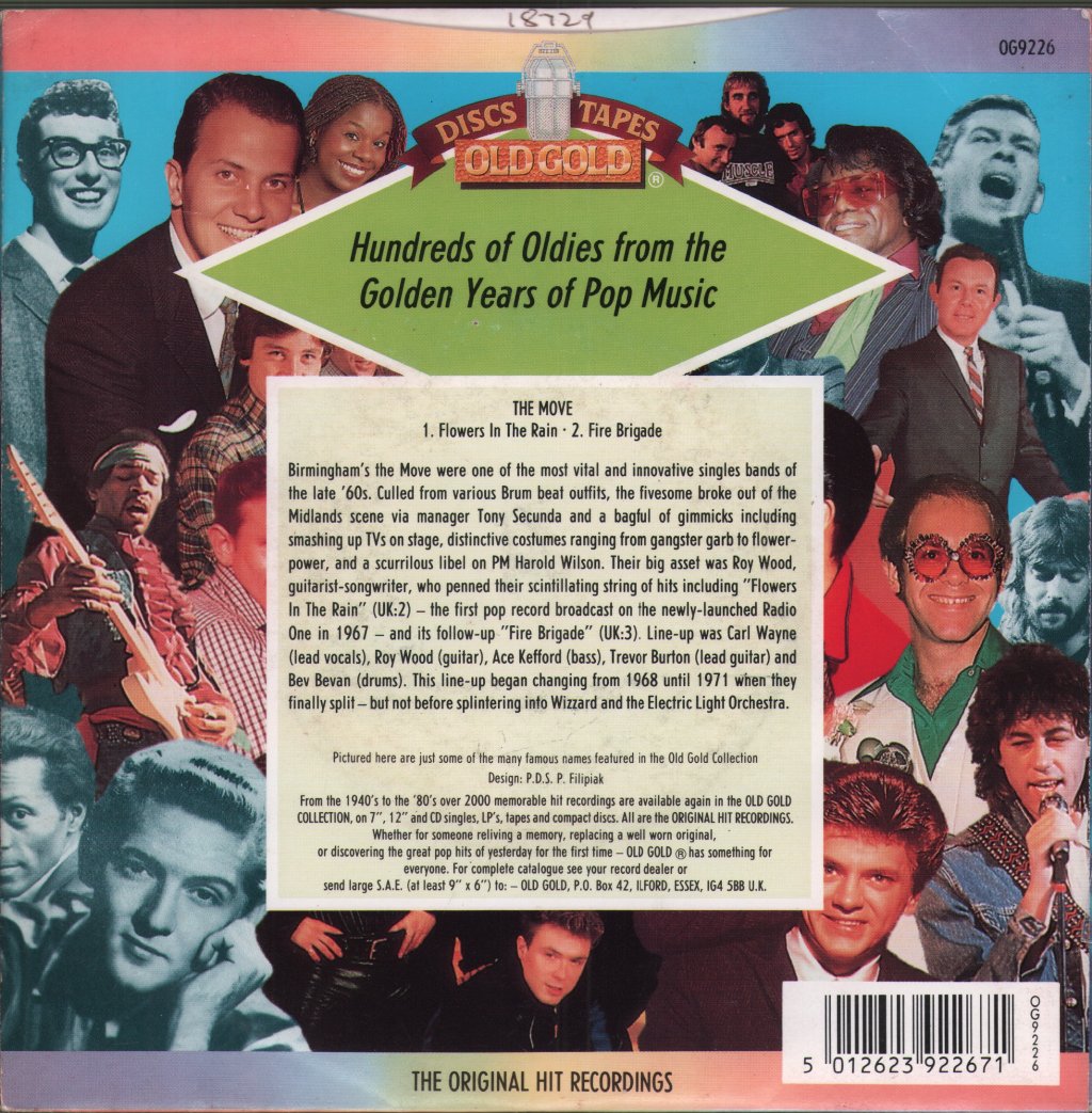 Move - Flowers In The Rain - 7 Inch