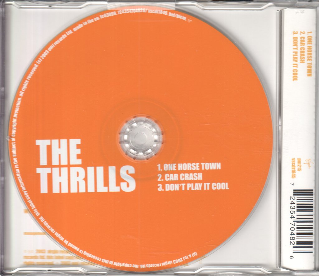Thrills (Irish) - One Horse Town - Cd