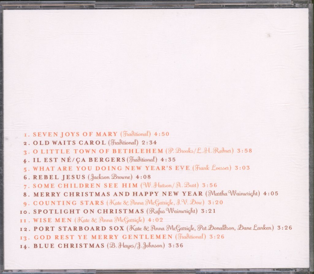 Kate & Anna McGarrigle - McGarrigle Christmas Hour - Cd