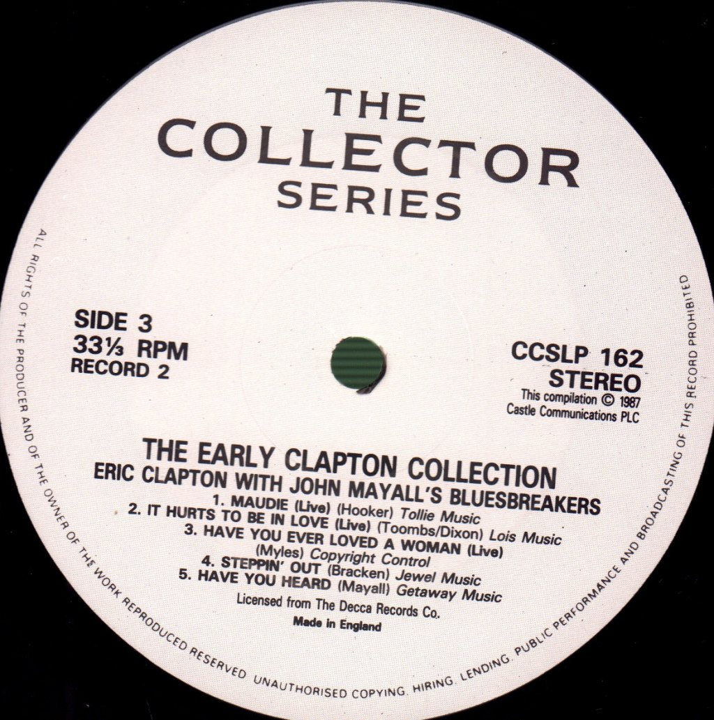 Eric Clapton - Early Clapton Collection - Double Lp
