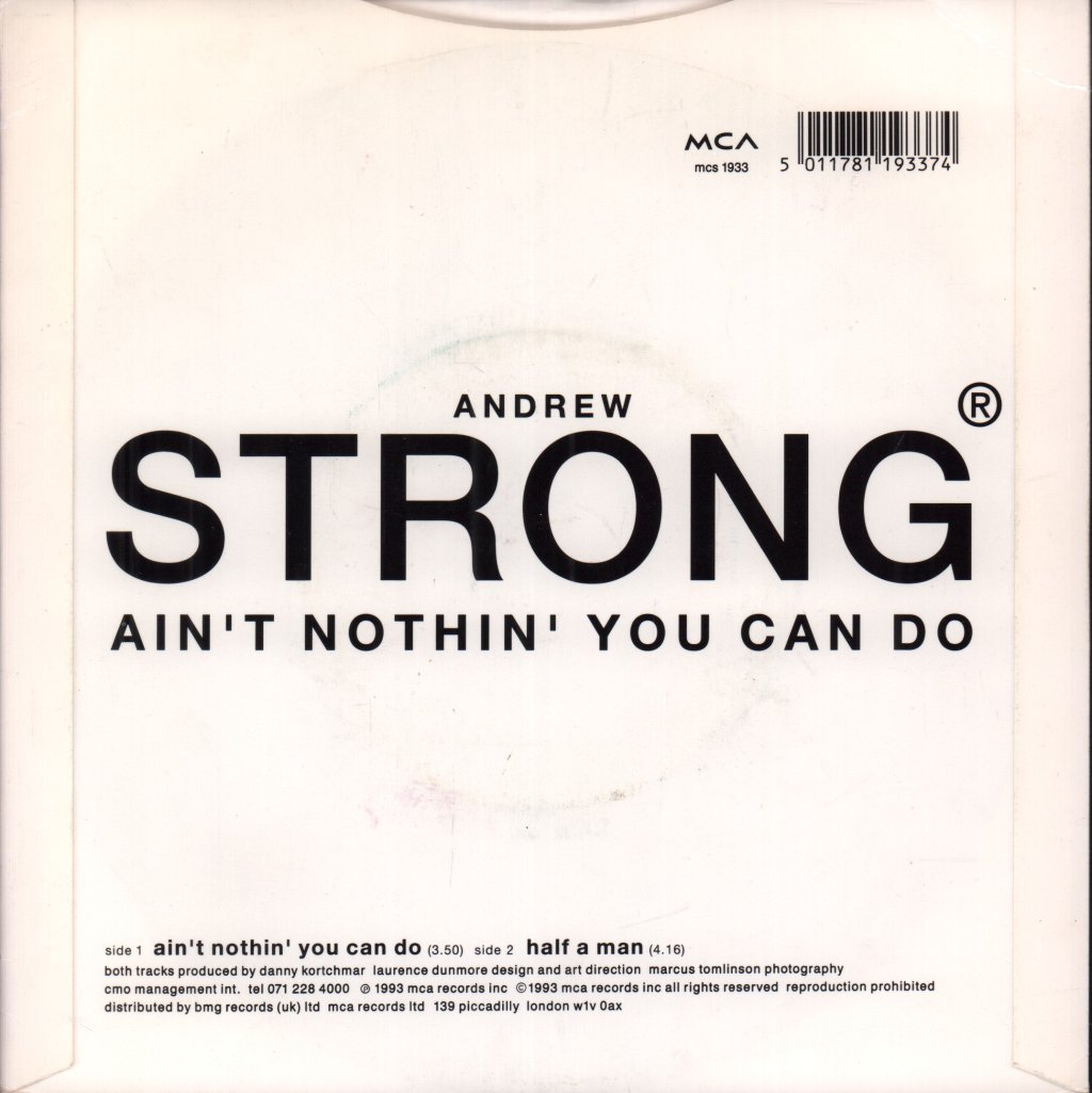 Andrew Strong - Ain't Nothing You Can Do - 7 Inch