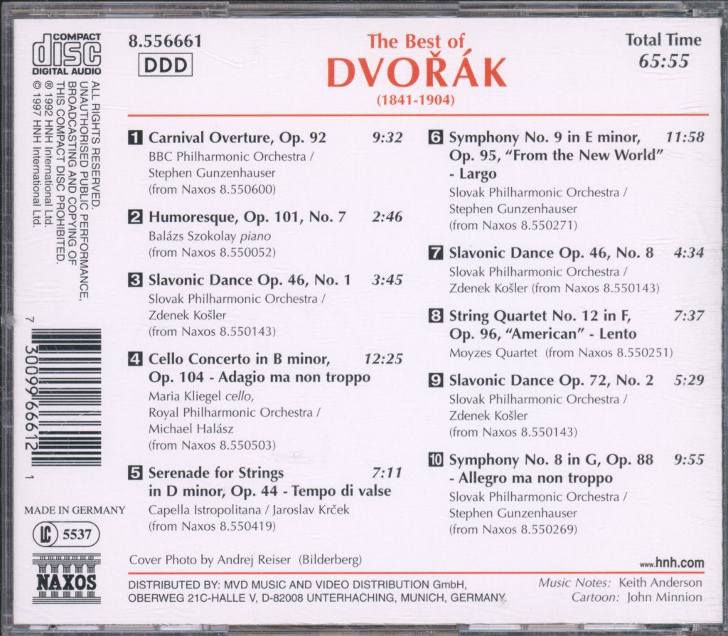 Various Artists - Best Of Dvořák - Cd