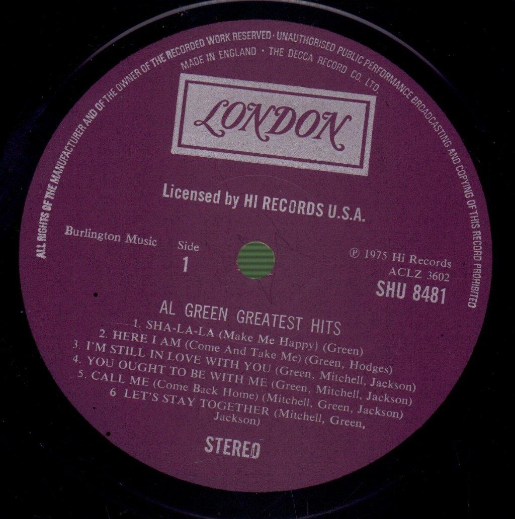 Al Green - Greatest Hits - Lp