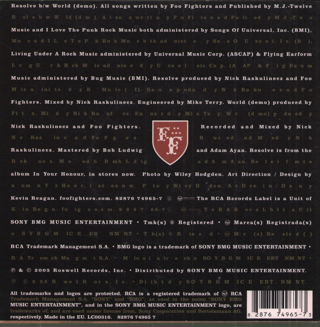 Foo Fighters - Resolve - 7 Inch