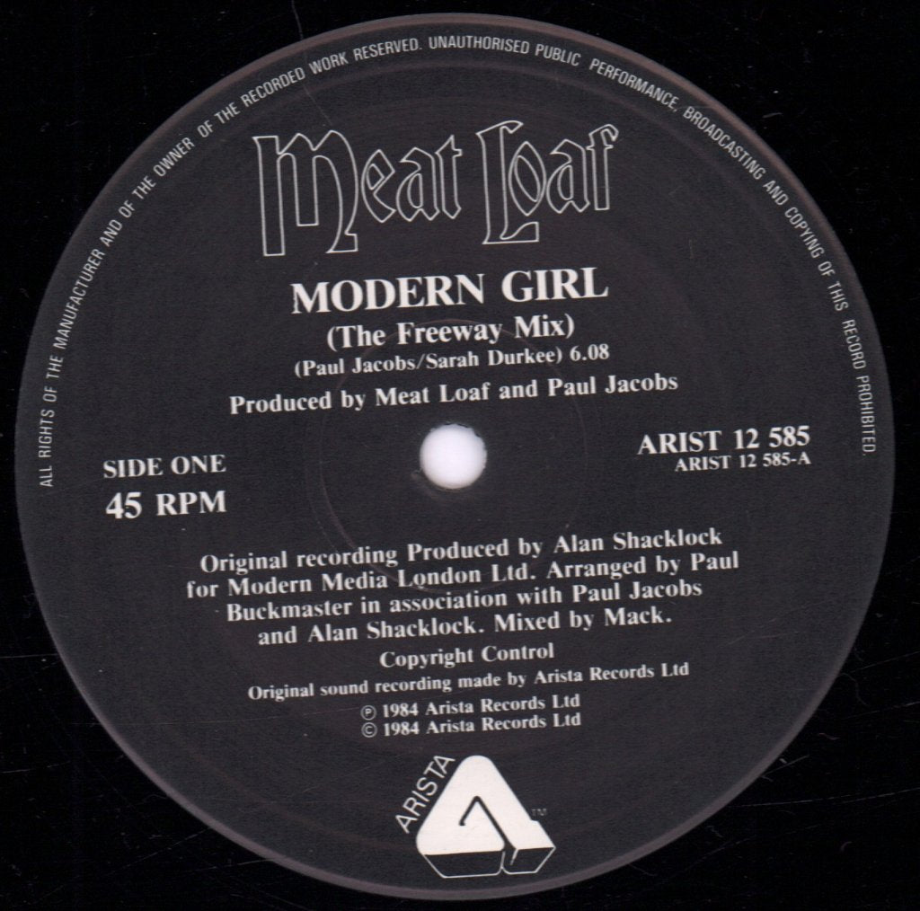 Meat Loaf - Modern Girl - 12 Inch