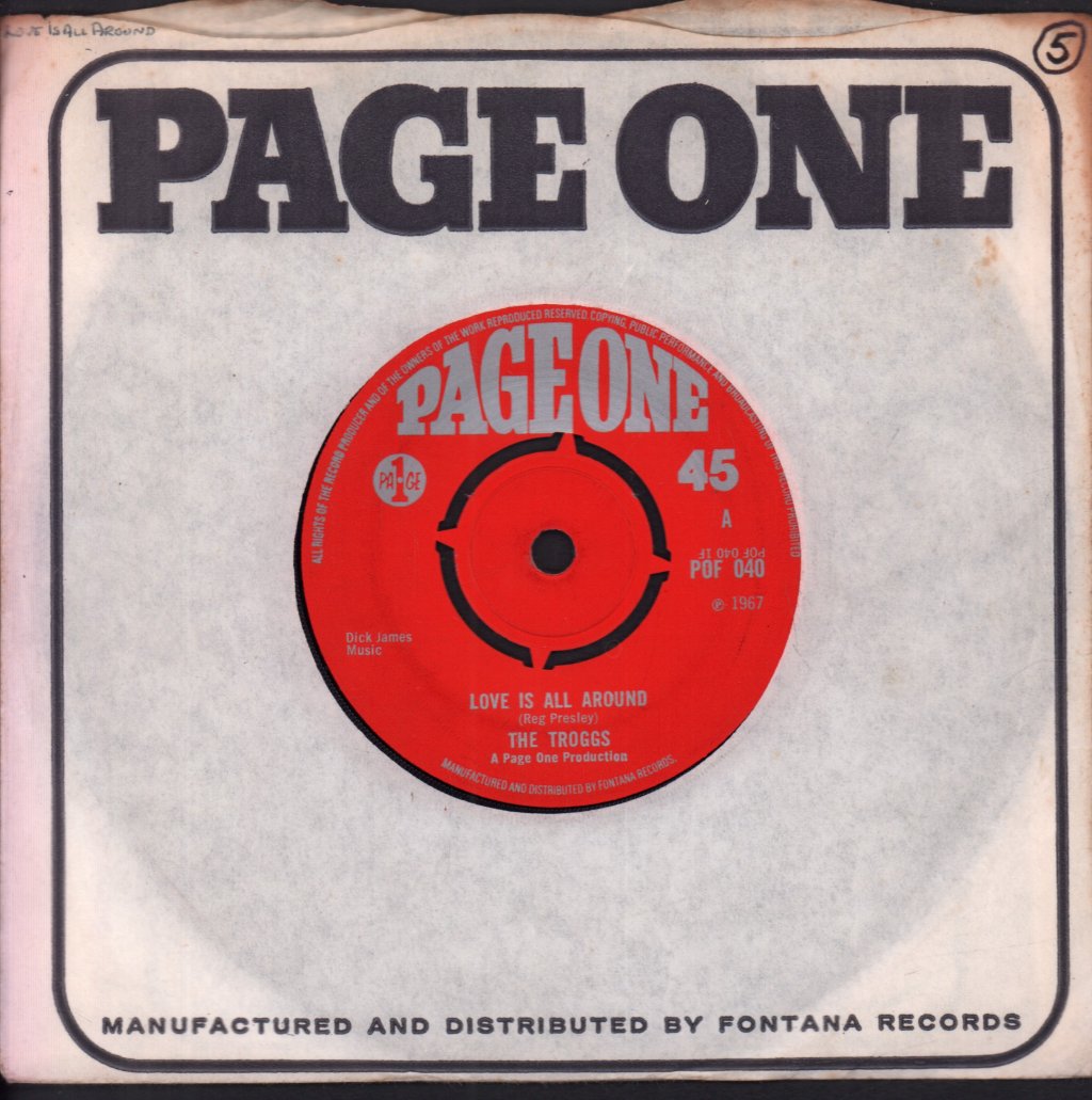 Troggs - Love Is All Around - 7 Inch