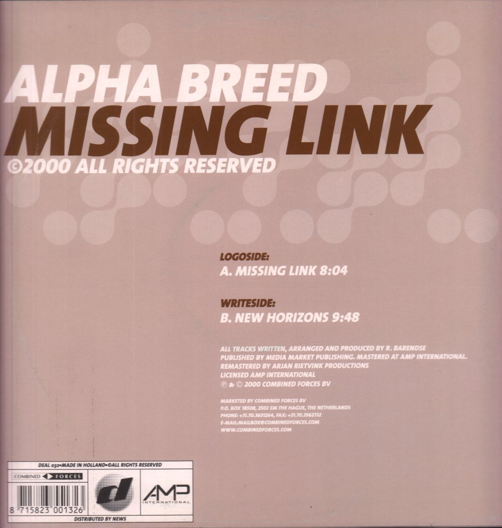 Alpha Breed - Missing Link - 12 Inch