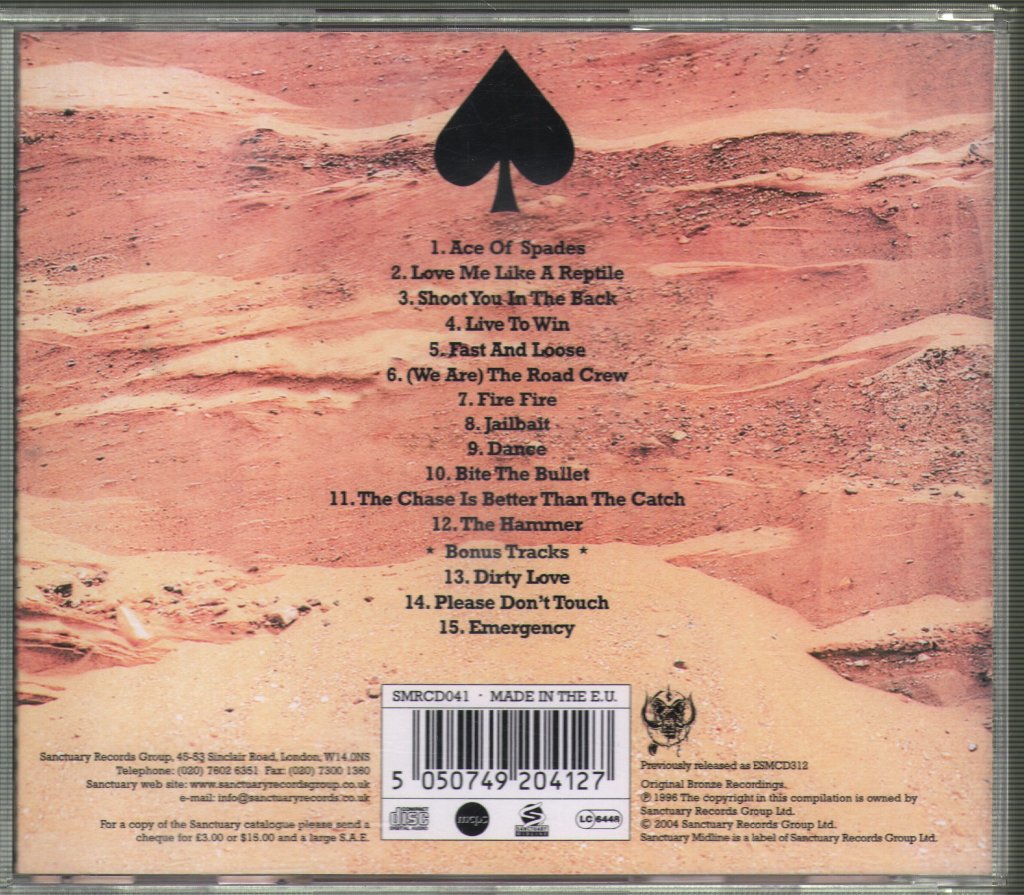 Motorhead - Ace Of Spades - Cd