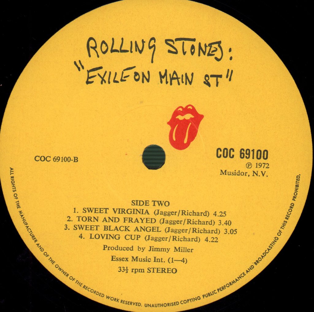 Rolling Stones - Exile On Main St. - Double Lp