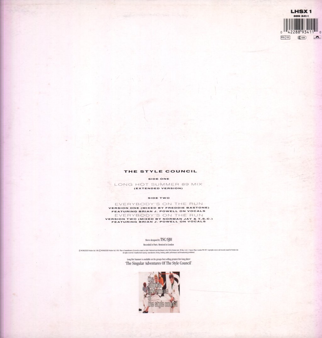 Style Council - Long Hot Summer 89 - 12 Inch