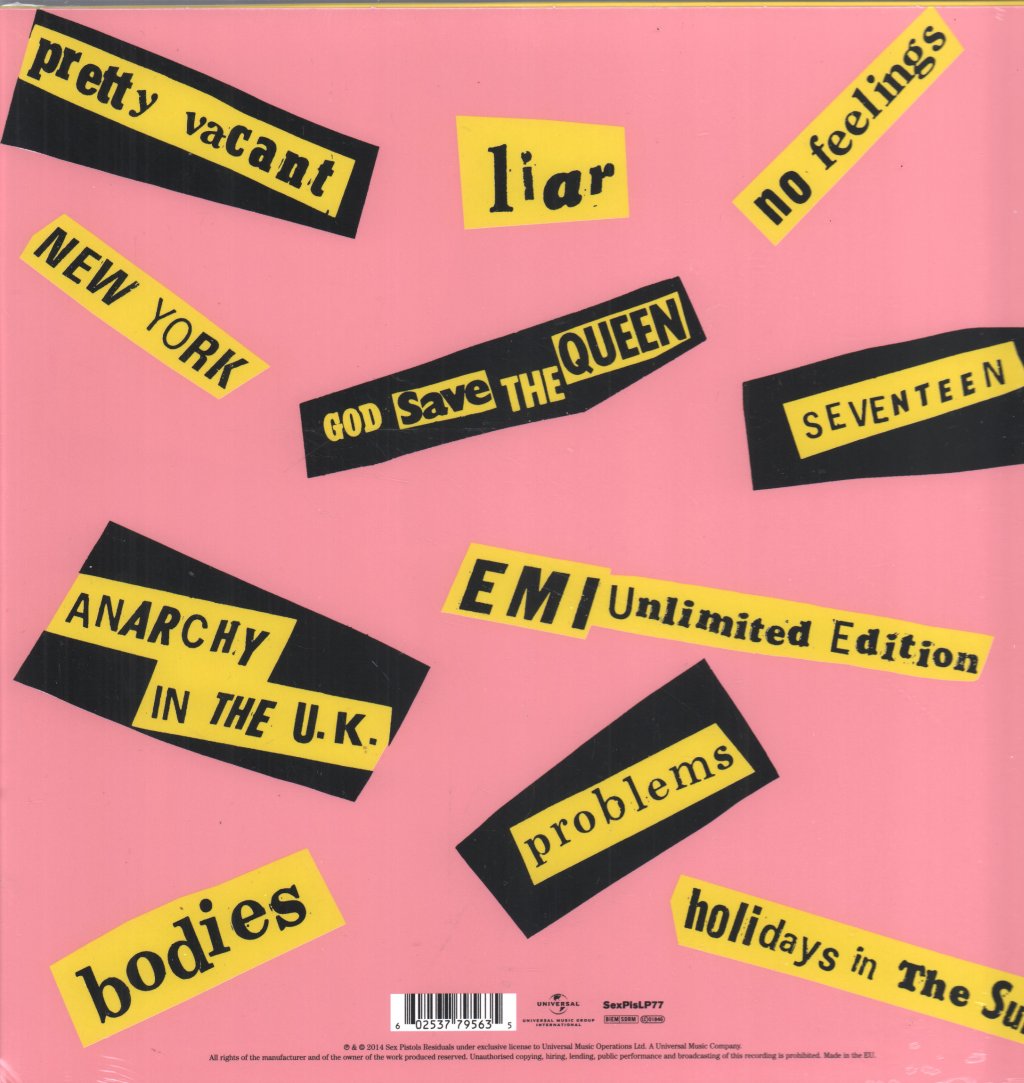 Sex Pistols - Never Mind The Bollocks, Here's The Sex Pistols - Lp