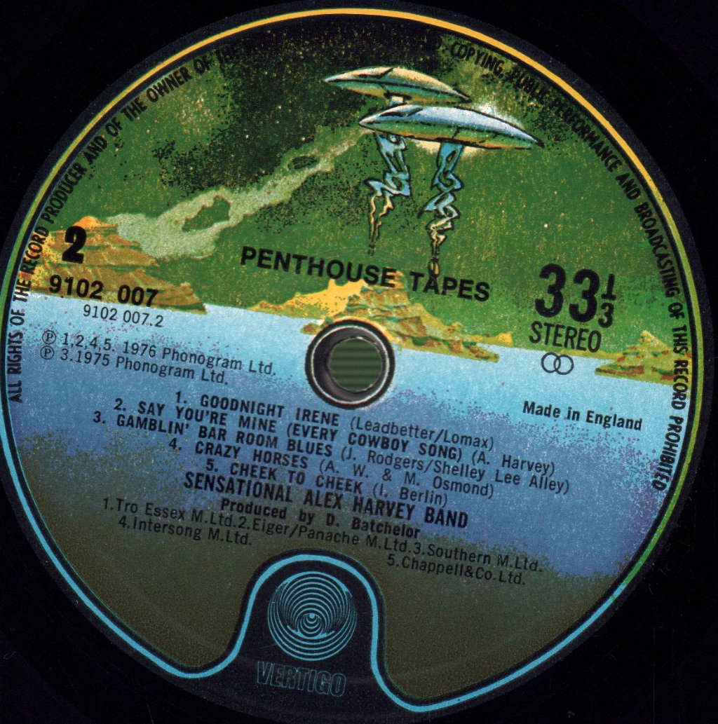 Sensational Alex Harvey Band - Penthouse Tapes - Lp