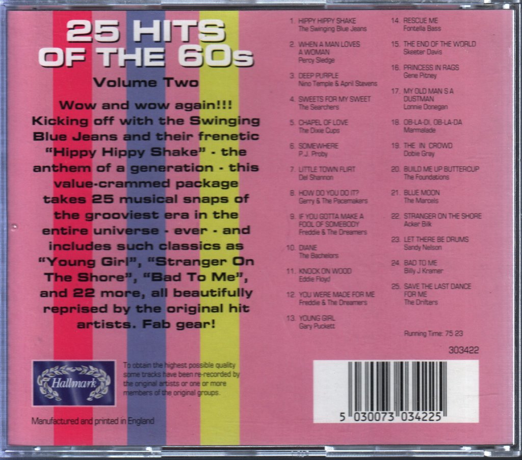 Various Artists - 25 Hits Of The 60s - Volume Two - Cd